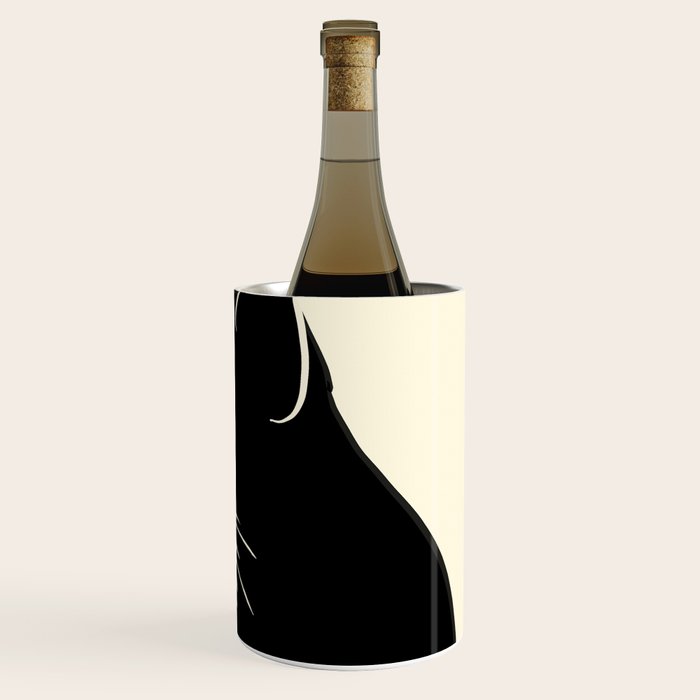 Minimalist Black Cat Wine Chiller Gallery Image 3