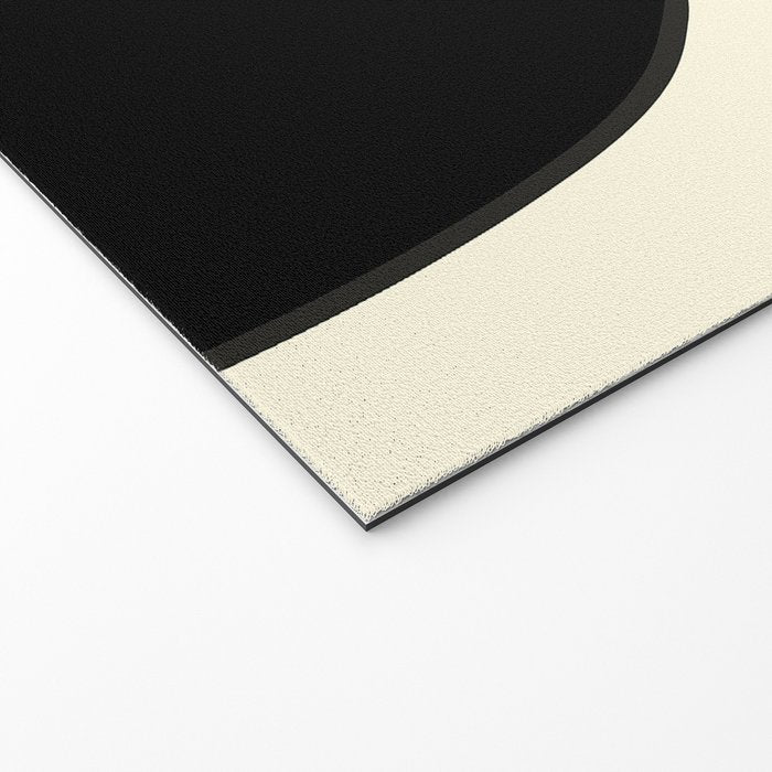 Minimalist Black Cat Welcome Mat Gallery Image 2