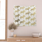Golden Zebras Wall Tapestry Gallery Image 2