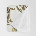 Golden Zebras Throw Blanket Gallery Image 3