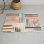 Colorful Lines Playful Modern Artwork Rug Gallery Image 1
