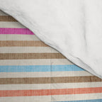 Colorful Lines Playful Modern Artwork Comforter Gallery Image 4