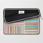 Colorful Lines Playful Modern Artwork Laptop Sleeve Gallery Image 2