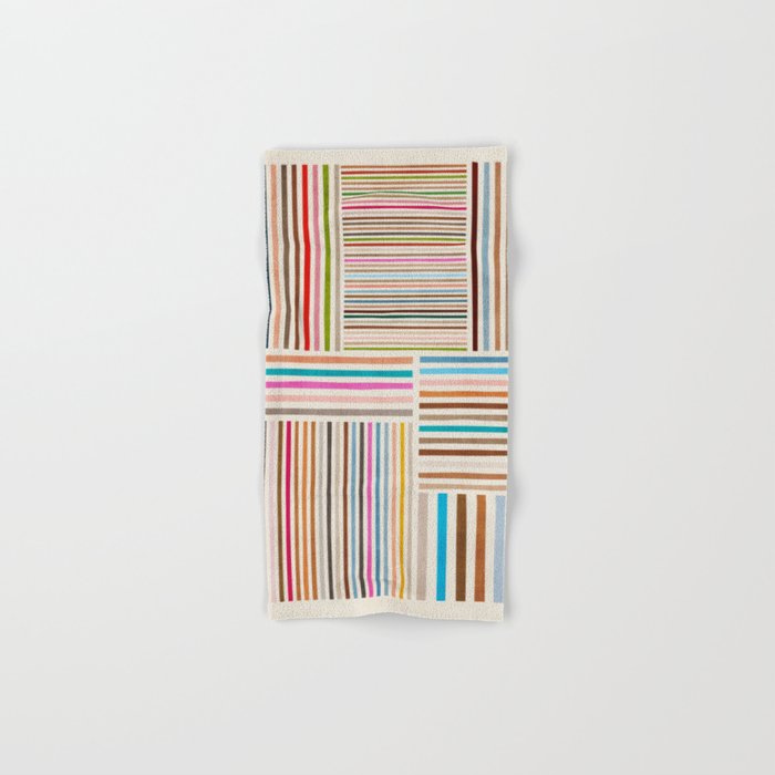 Colorful Lines Playful Modern Artwork Bath Towel Gallery Image 1