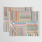 Colorful Lines Playful Modern Artwork Placemat Gallery Image 1