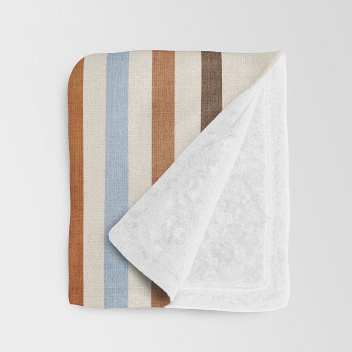 Colorful Lines Playful Modern Artwork Throw Blanket Gallery Image 3