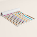 Colorful Lines Playful Modern Artwork Yoga Mat Gallery Image 2