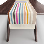 Colorful Lines Playful Modern Artwork Table Runner Gallery Image 1