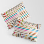 Colorful Lines Playful Modern Artwork Pillow Sham Gallery Image 3