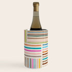 Colorful Lines Playful Modern Artwork Wine Chiller Gallery Image 1