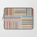 Colorful Lines Playful Modern Artwork Laptop Sleeve Gallery Image 1