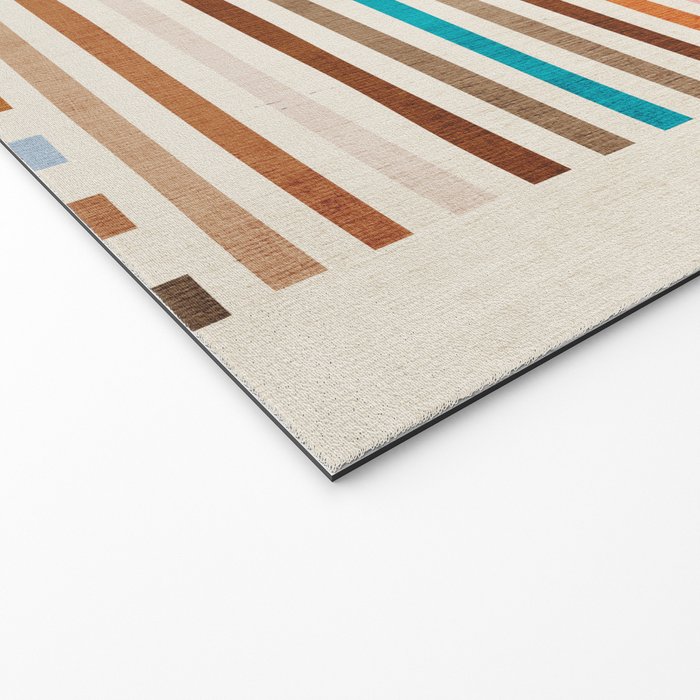 Colorful Lines Playful Modern Artwork Welcome Mat Gallery Image 2