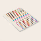 Colorful Lines Playful Modern Artwork Notebook Gallery Image 3