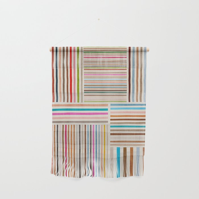 Colorful Lines Playful Modern Artwork Wall Hanging Gallery Image 1
