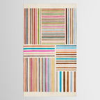 Colorful Lines Playful Modern Artwork Tablecloth Gallery Image 2