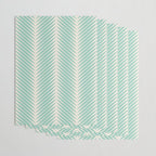 Palm Leaf Pattern - Turquoise Wrapping Paper Gallery Image 3