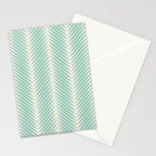 Palm Leaf Pattern - Turquoise Stationery Card Gallery Image 2