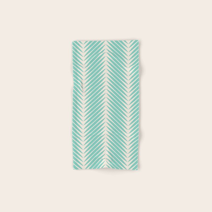 Palm Leaf Pattern - Turquoise Towels Gallery Image 1