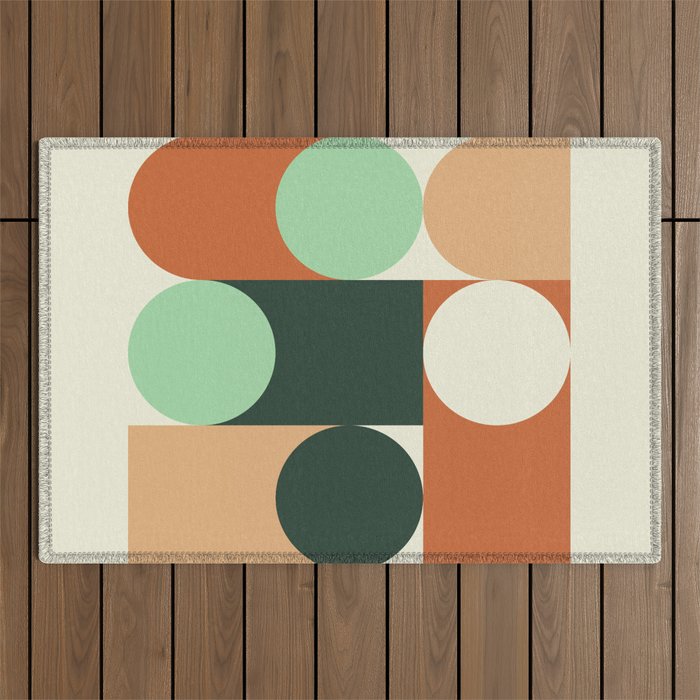 Modern Geometric 84A Outdoor Rug Gallery Image 1
