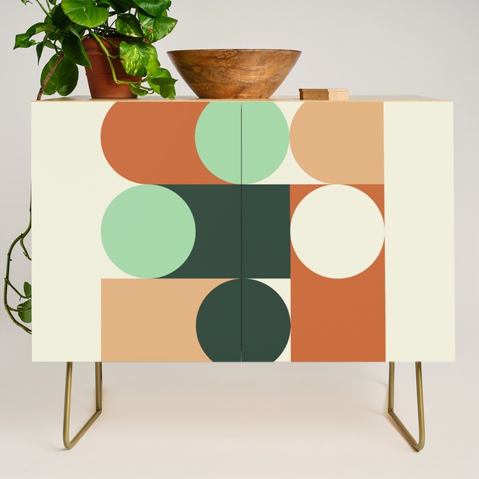 Modern Geometric 84A Credenza Gallery Image 1