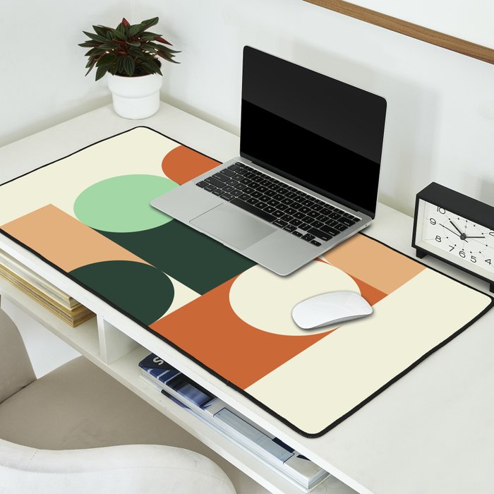Modern Geometric 84A Desk Mat Gallery Image 2