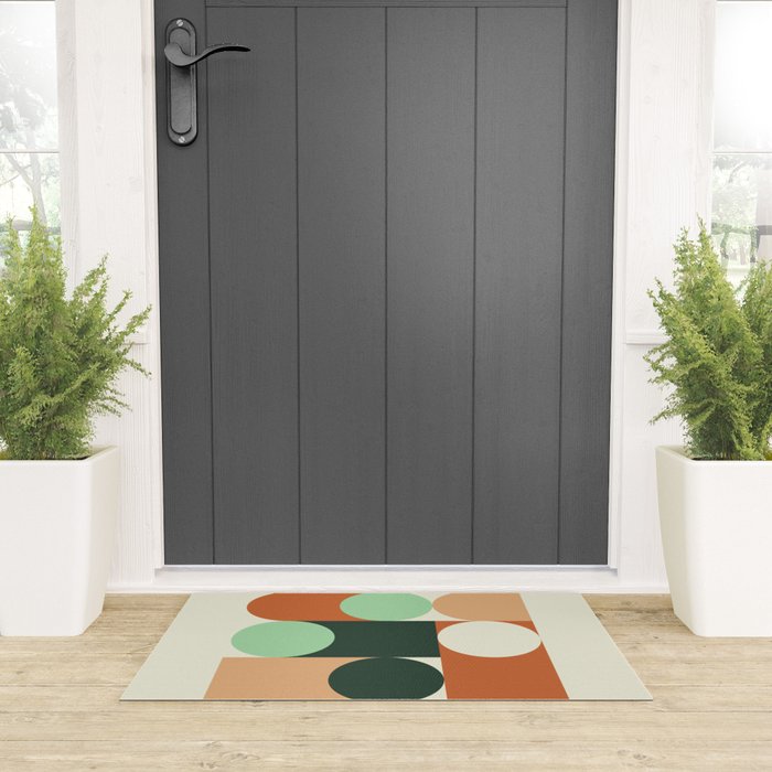 Modern Geometric 84A Welcome Mat Gallery Image 3