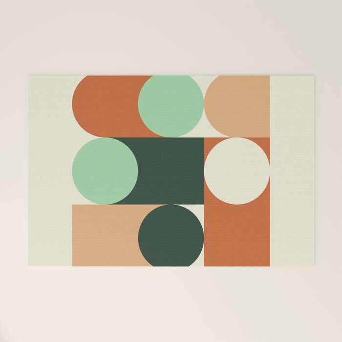 Modern Geometric 84A Welcome Mat Gallery Image 1