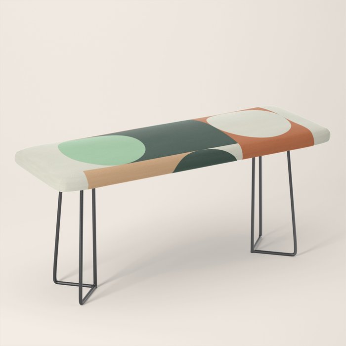 Modern Geometric 84A Bench Gallery Image 1