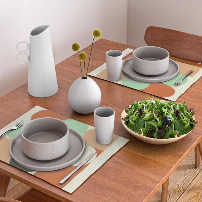 Modern Geometric 84A Placemat Gallery Image 2