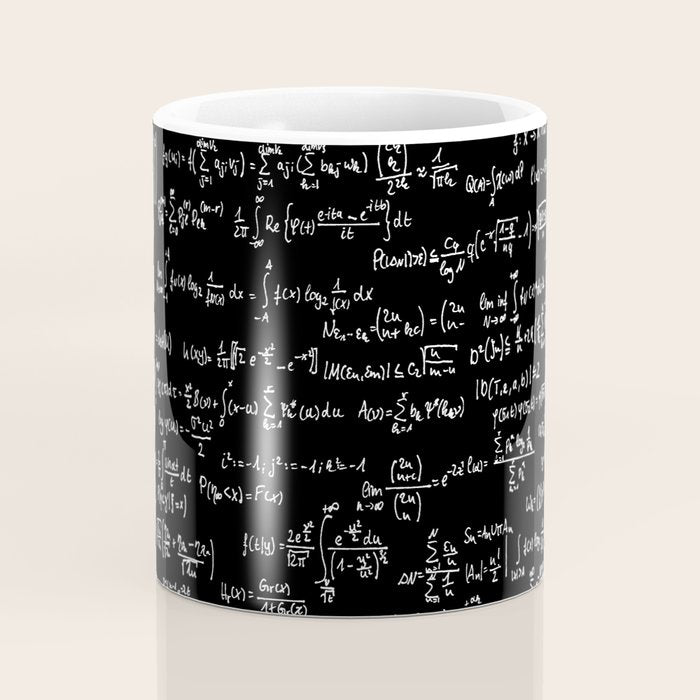 Math Equations // Black Coffee Mug Gallery Image 4