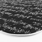 Math Equations // Black Bath Mat Gallery Image 3
