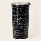 Math Equations // Black Travel Mug Gallery Image 2