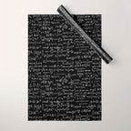 Math Equations // Black Wrapping Paper Gallery Image 1