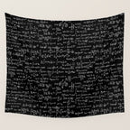 Math Equations // Black Wall Tapestry Gallery Image 4