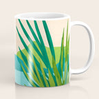 Bali Sunset View in Teal and Orange Coffee Mug Gallery Image 1