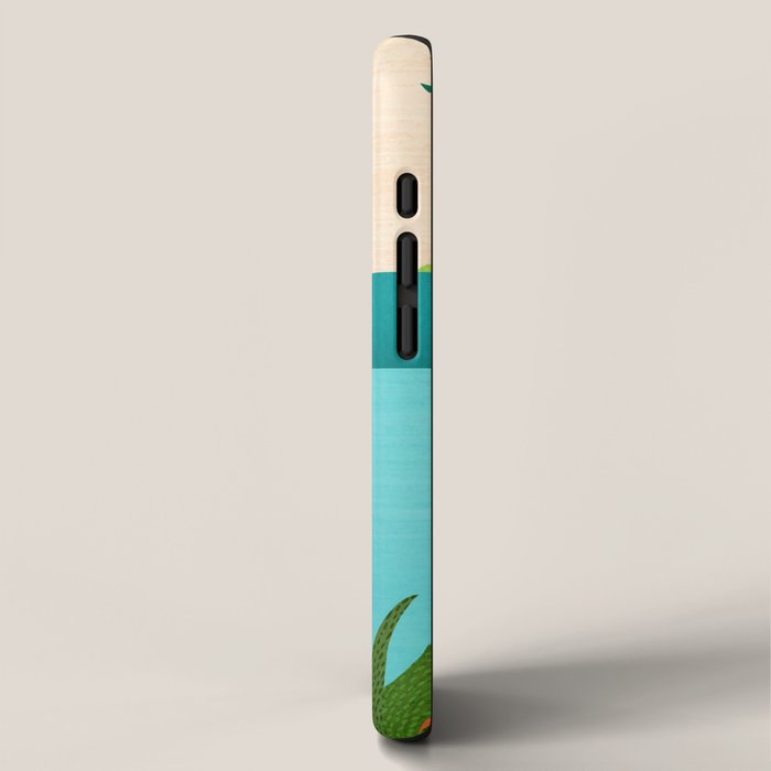 Bali Sunset View in Teal and Orange iPhone Case Gallery Image 2