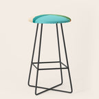 Bali Sunset View in Teal and Orange Stool Gallery Image 1