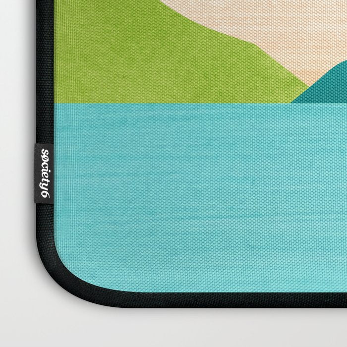 Bali Sunset View in Teal and Orange Laptop Sleeve Gallery Image 3