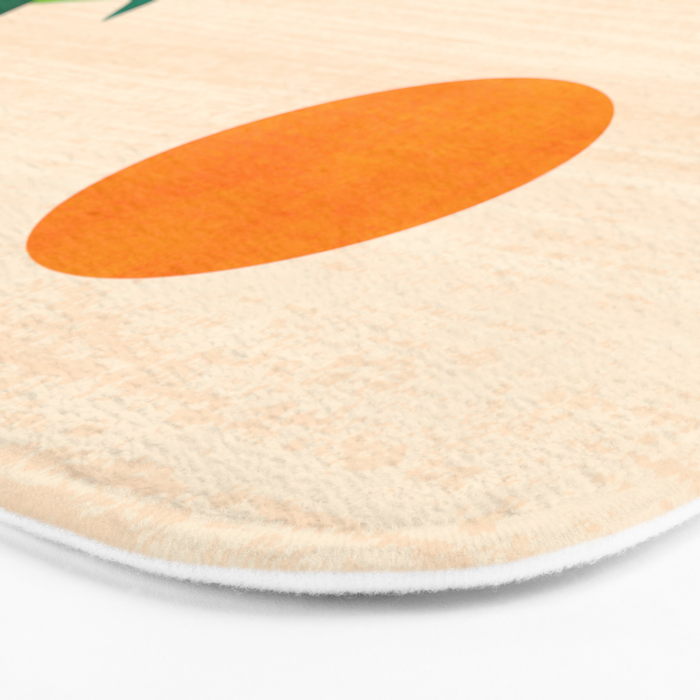 Bali Sunset View in Teal and Orange Bath Mat Gallery Image 3