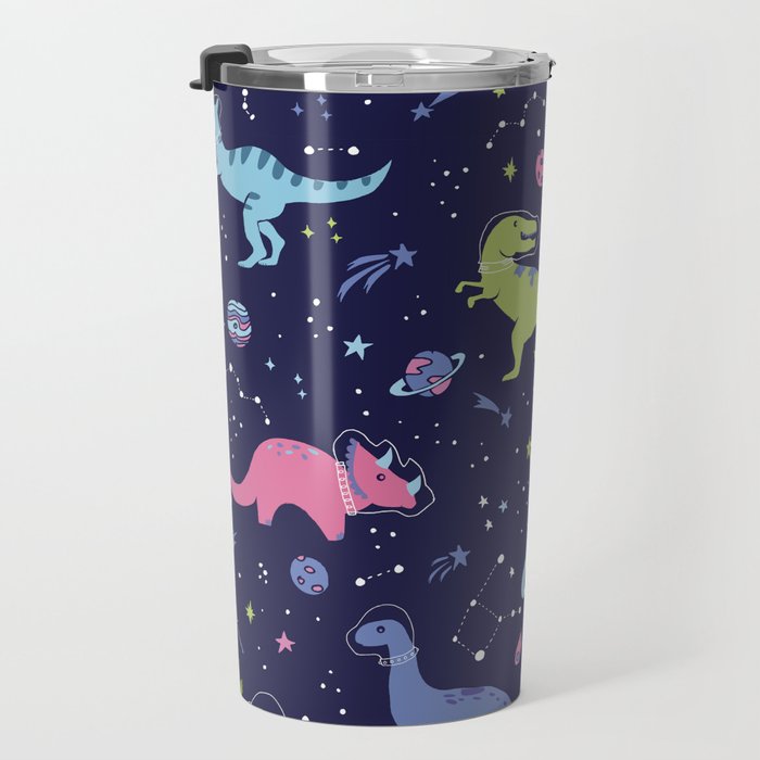 Dinosaurs in Space Travel Mug Gallery Image 3