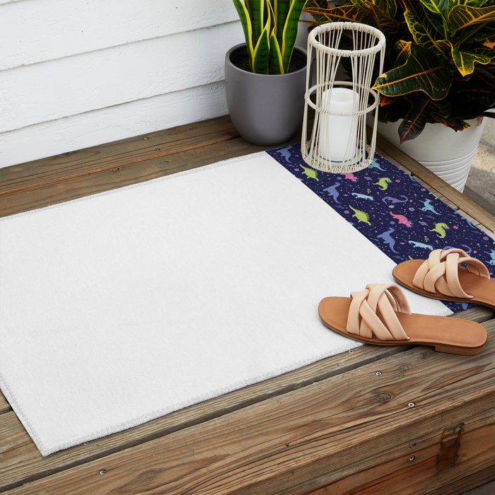 Dinosaurs in Space Outdoor Rug Gallery Image 2