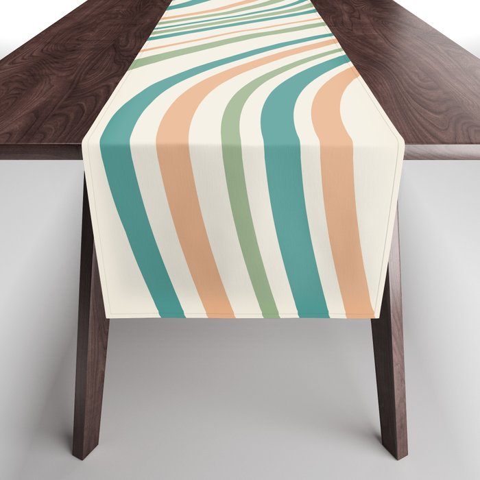 Wavy Stripes XXVI - Natural Boho Table Runner Gallery Image 1
