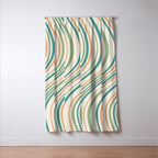 Wavy Stripes XXVI - Natural Boho Window Curtain Gallery Image 3
