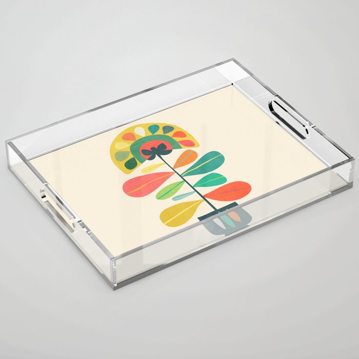 Fan Flower Acrylic Tray Gallery Image 1
