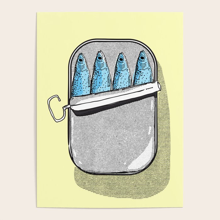 Pilchard fish in a tin Poster Gallery Image 4