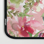 Watercolor pink navy blue burgundy mint floral Laptop Sleeve Gallery Image 3