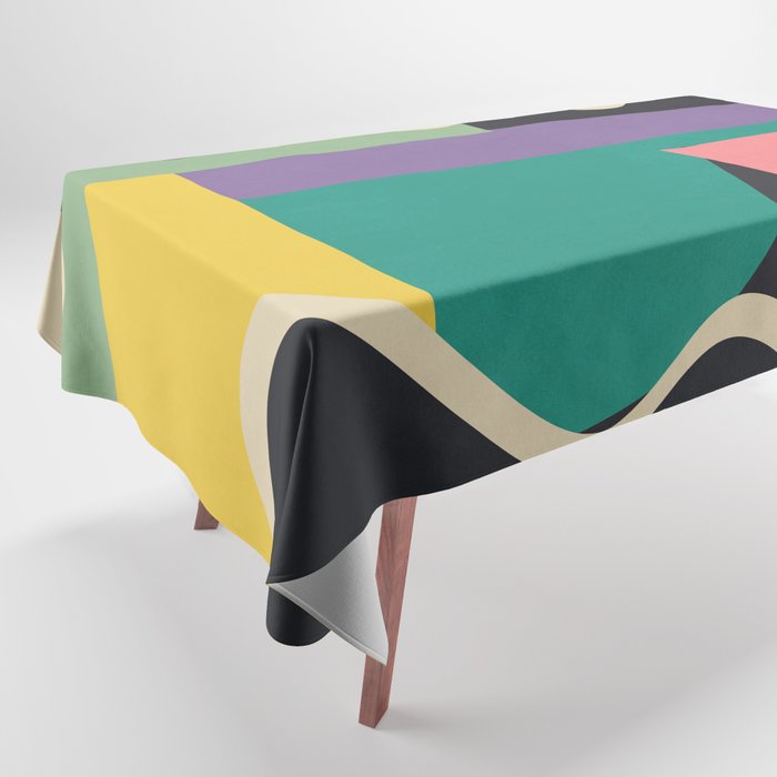 Colorful Geometric Abstract Art 21 Tablecloth Gallery Image 1