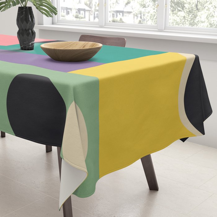 Colorful Geometric Abstract Art 21 Tablecloth Gallery Image 3