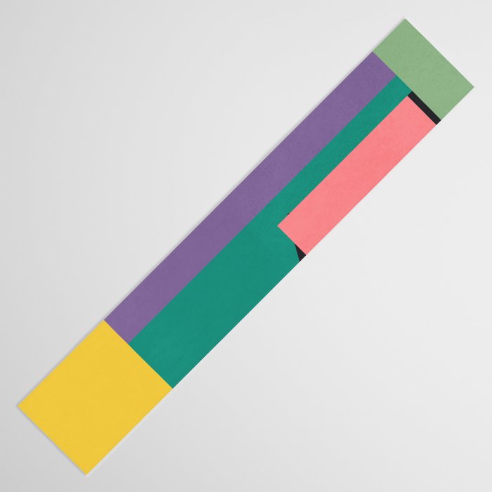 Colorful Geometric Abstract Art 21 Table Runner Gallery Image 3
