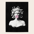 Medusa blowing pink bubblegum bubble Poster Gallery Image 4